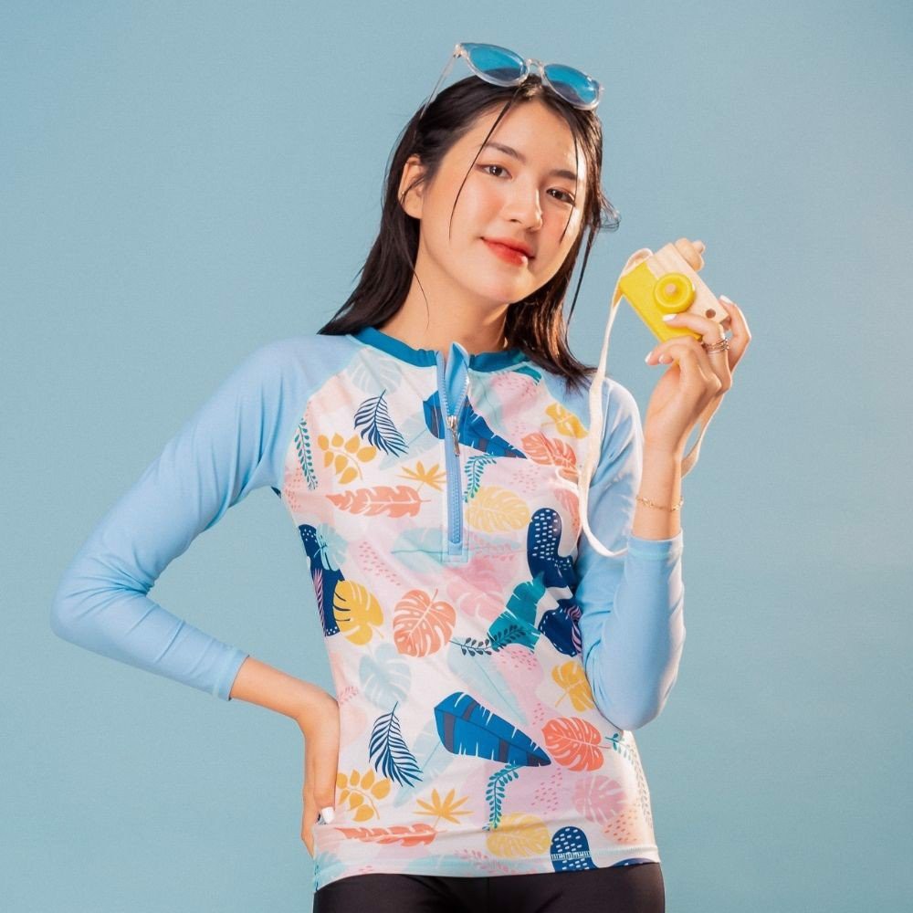 Áo Bơi Nữ Tay Dài - Zips Ice Tropical | WebRaoVat - webraovat.net.vn