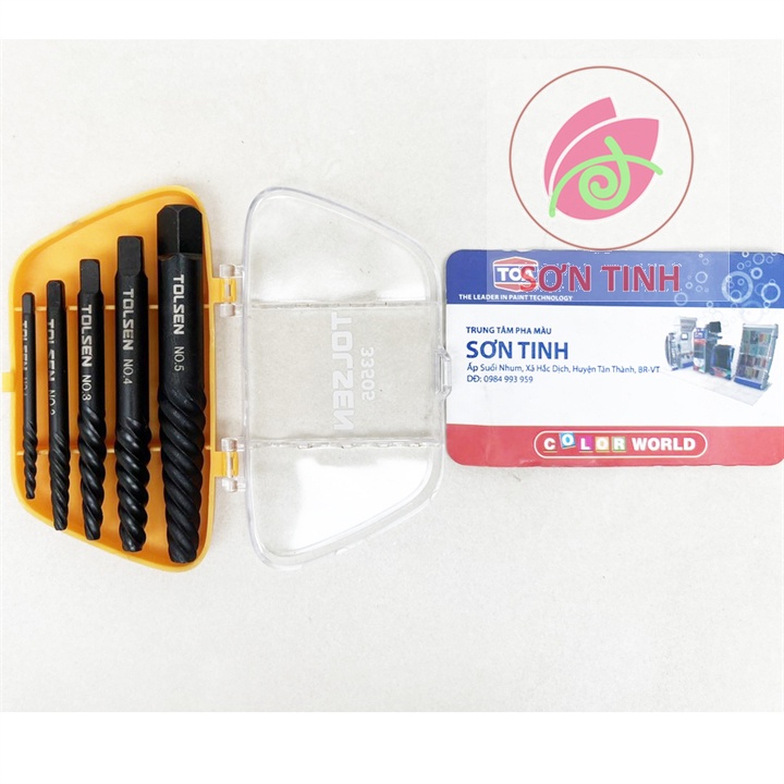 TOLSEN Bộ 5 mũi taro lấy ốc gãy Screw Extractor 33505