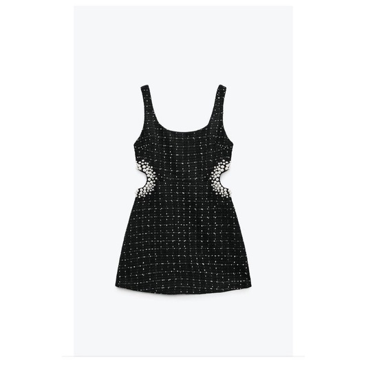 ĐẦM TWEED MINI KHOÉT EO #ZARA AUTHENTIC TUỒN STORE