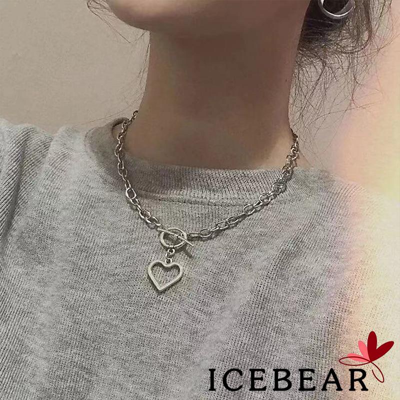 Vòng cổ mặt hình trái tim nhiều màu sắc cho nữ