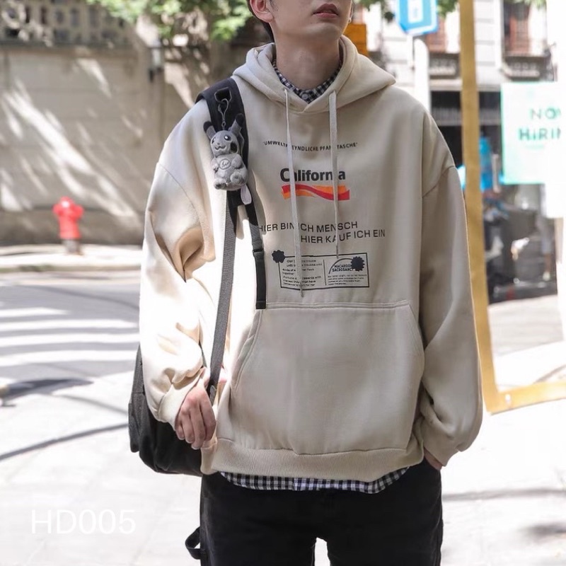 Áo hoodie in chữ CALIFORNIA tinh tế - HD005 PHONUi
