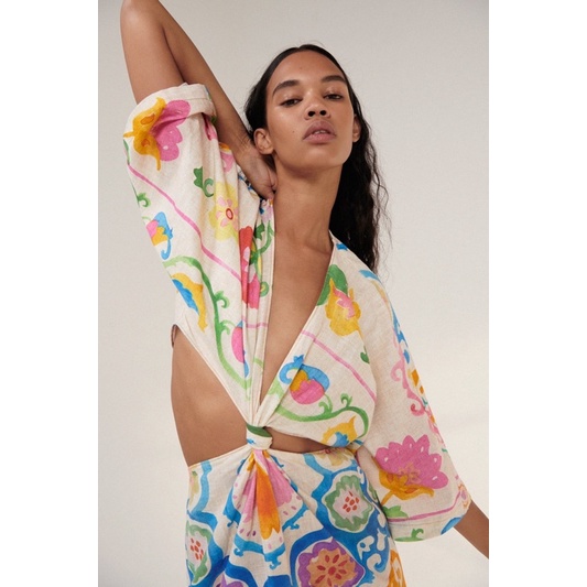 Váy linen ZARA AUTH Size M