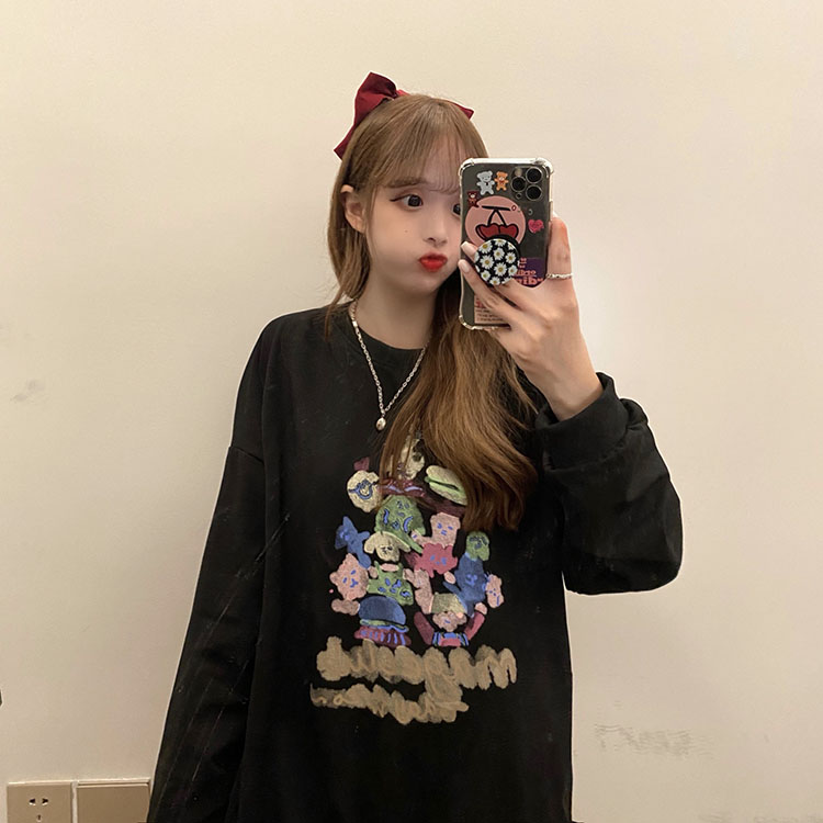 NRVP 2020 new autumn and winter Korean version clothes of the large size sweater outerwear jacket women loose top