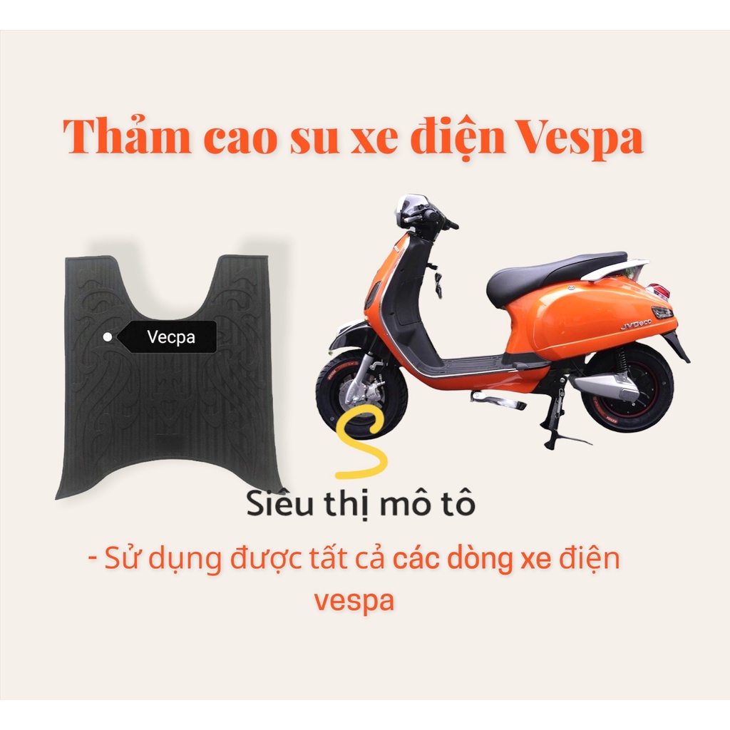 Thảm lót sàn để chân cao su xe điện Vespa