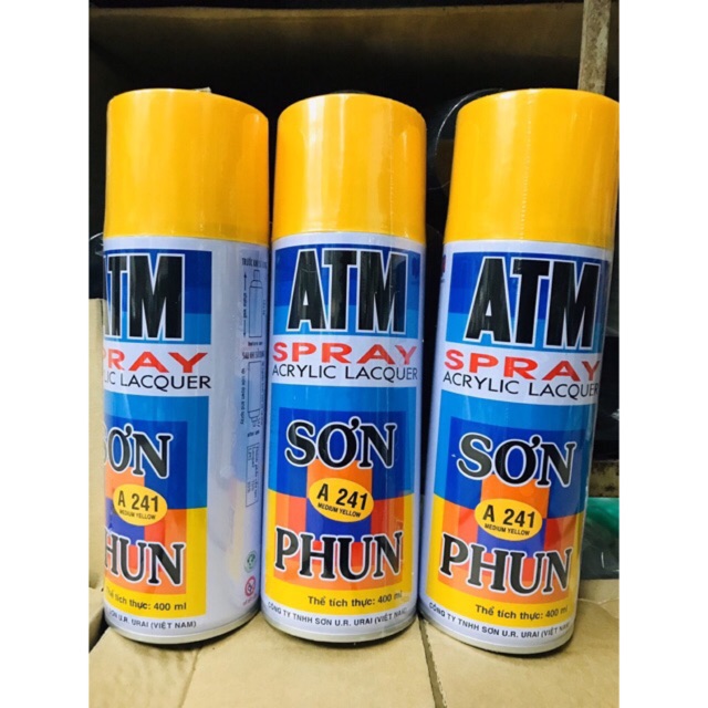 Sơn phun ATM màu vàng đậm A241