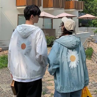 Áo Khoác Dù Hoa Cúc Nam Nữ Vải Dù Ngoại, Chống Nắng, Đi Mưa, Cản Gió Tốt (Dù ngoại Hình thật 100%)