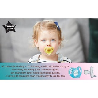 Ty ngậm Tommee Tippee 6-18 tháng vỉ 2 cái