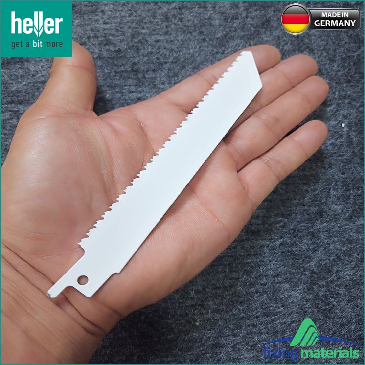 S3456XF-Lưỡi cưa kiếm HELLER Bi-Metal  27636 8, Răng đôi, dài 130mm (Cắt cành cây, gỗ mềm, tấm cách âm..)