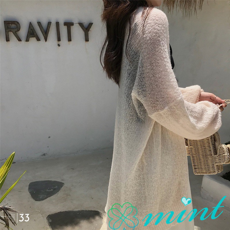 Áo khoác len cardigan Hàn Quốc dáng rộng | BigBuy360 - bigbuy360.vn