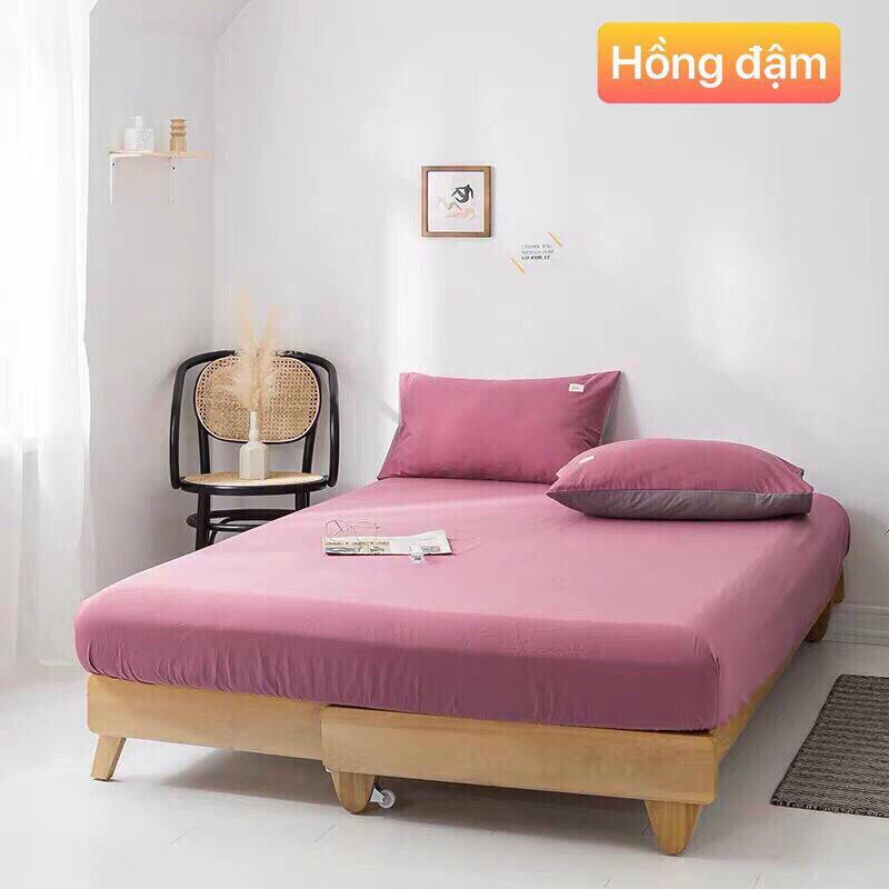 Bộ ga vỏ gối, chất liệu cotton Tici nhập khẩu MD.Decor - Chăn ga gối miễn phí may bo chun M4,M6,M8