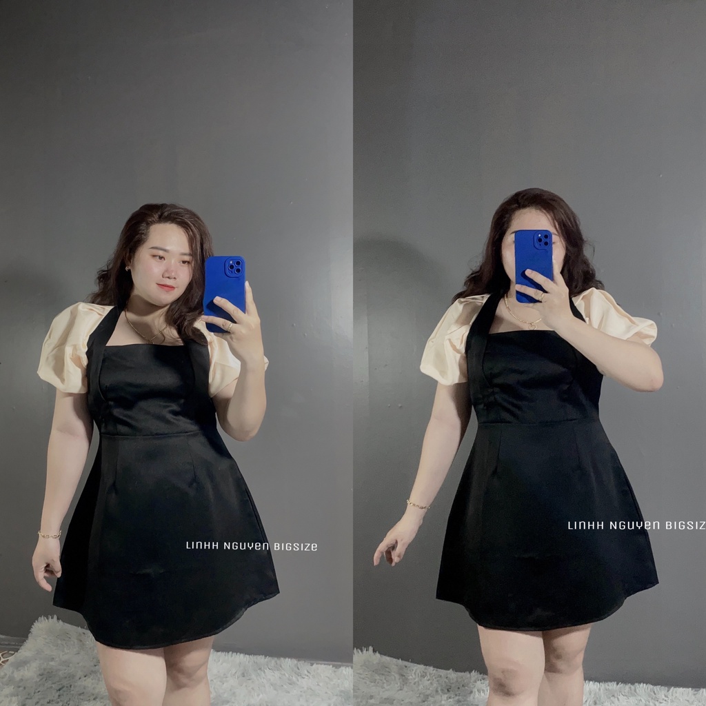Đầm Đi Tiệc Cổ U Hở Lưng Bigsize Sang Chảnh 58-90kg