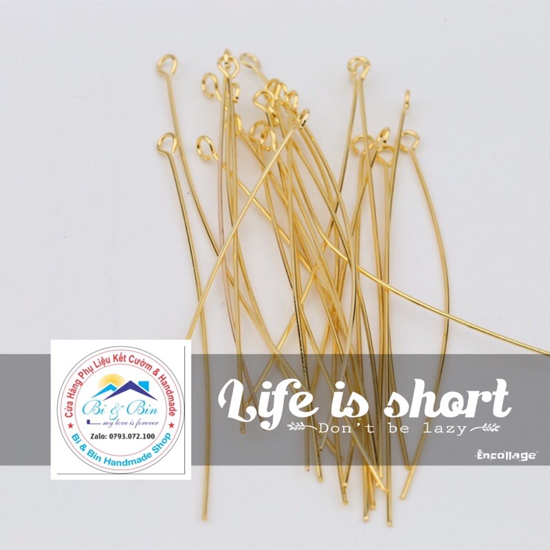 Đinh Xỏ Đế Vòng Làm Khuyên Tai, Trâm Cài, Phụ Kiện Trang Sức Handmade