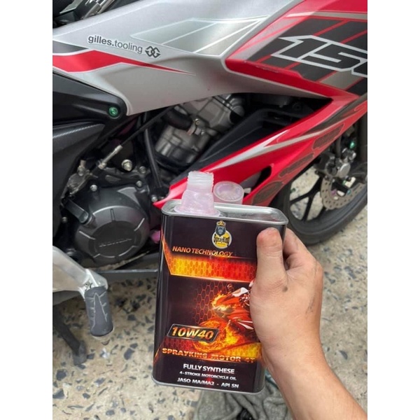 Nhớt Sprayking Moto 10w40 1.1Lít full tổng hợp dành cho xe máy