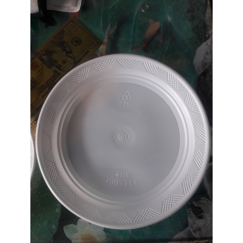 Dĩa tròn lớn và vừa /1 lốc 10 cái