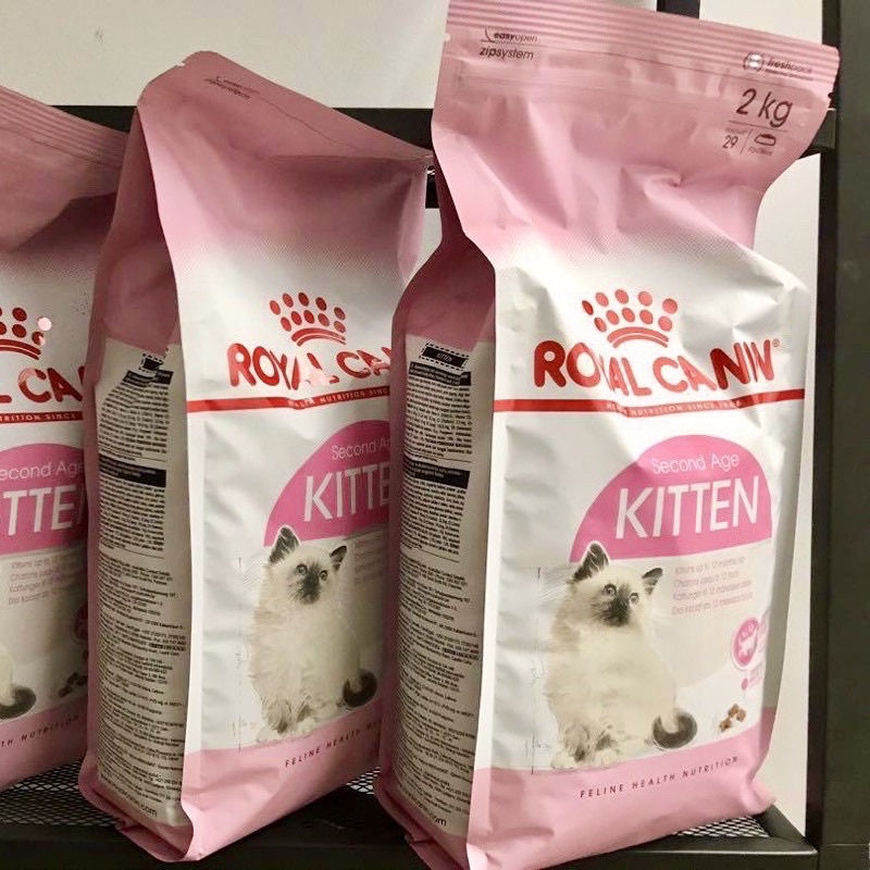 [ 2kg túi nguyên ] Royal Canin Kitten ( mèo con 4 - 12 tháng )