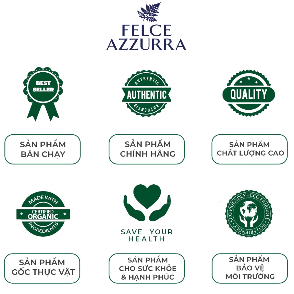 Sữa Rửa Tay FELCE AZZURRA Hương Nước Hoa Cổ Điển, Chiết Xuất Amber &amp; Argan Dưỡng Da 300ml - 8001280024245