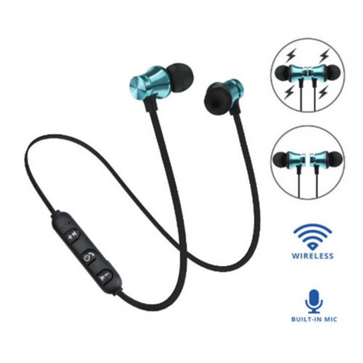 Tai nghe bluetooth không dây in ear XT11 kèm mic có nút tai chồng ồn chống nước bụi bẩn youngcityshop 30.000