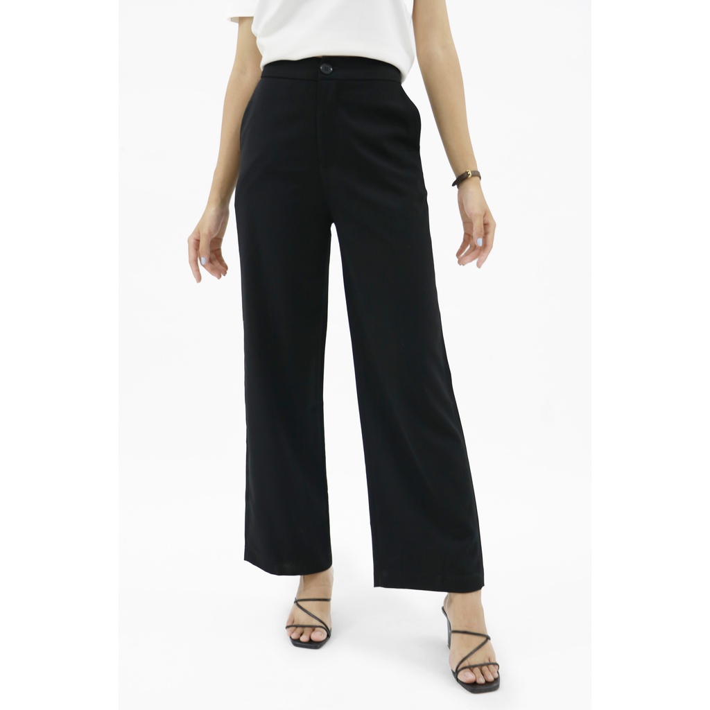 Quần ống rộng lưng cao - Basic Trousers