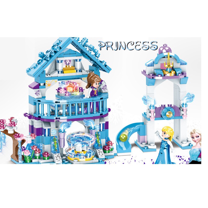 Bộ Lego Lắp Ráp Friends Lâu Đài Băng & Tuyết. ( 411 Chi Tiết). Xếp Hình Lego Friends Elsa Princess Ice and Snow