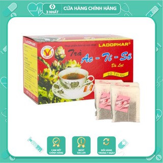 Trà Atiso Ladophar túi lọc hộp 20 túi, trà thanh nhiệt tự nhiên