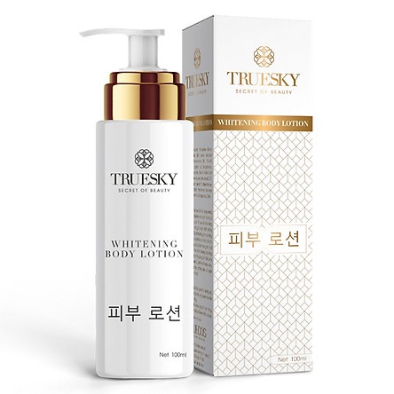 Kem dưỡng trắng da toàn thân Truesky dạng lotion thẩm thấu và dưỡng trắng nhanh 100ml - Whitening Body Lotion