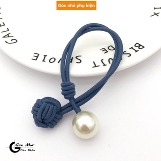 Combo 10 Cột tóc handmade đính hạt ngọc trai giả ( màu bất kỳ)