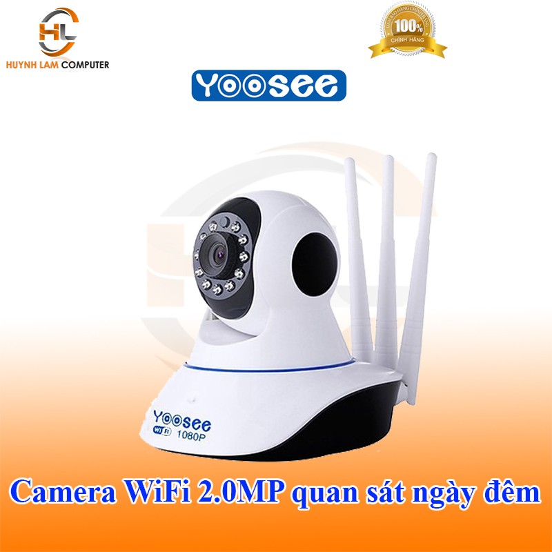 Camera WiFi 2.0MP YooSee 3 râu 1080P quan sát ngày đêm đàm thoại 2 chiều tặng thẻ 32GB