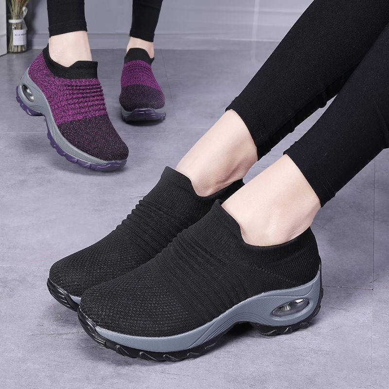 Âm nhạc 2021 Mùa xuân mới Giày sock Nữ Phiên bản Hàn Quốc của xu hướng Thời trang Wild Sports Air Cushion Giày Giày đơn