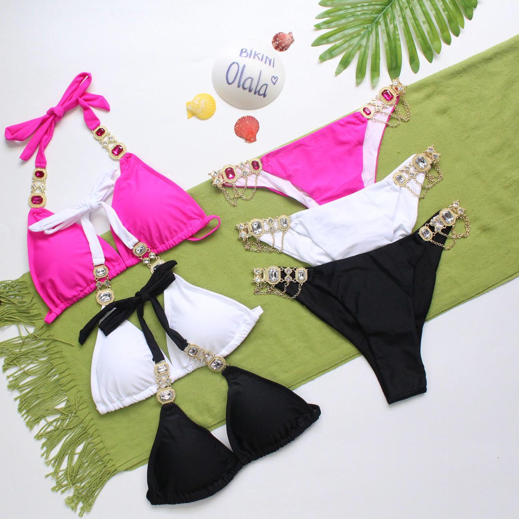 Bikini 🌸[FREESHIP]🌸 Bikini tam giác đính đá siêu xinh, chất liệu cao cấp, giá ưu đãi | BigBuy360 - bigbuy360.vn