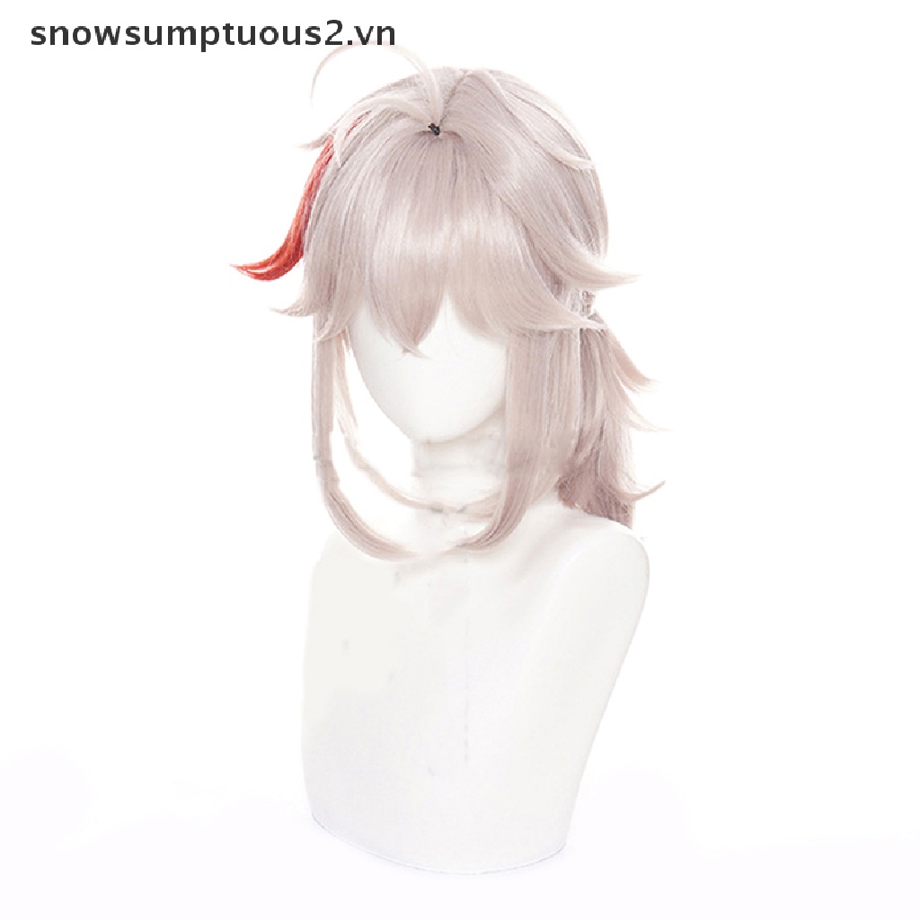 Tóc Giả Màu Be Hóa Trang Nhân Vật Game Genshin Va Chạm Kazuha