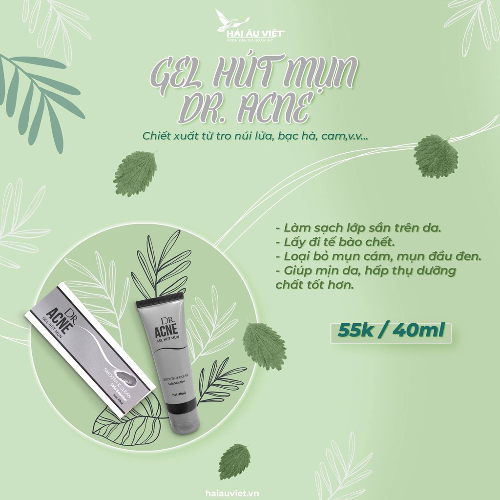 [Chính Hãng] gel hút mụn than tre dr acne