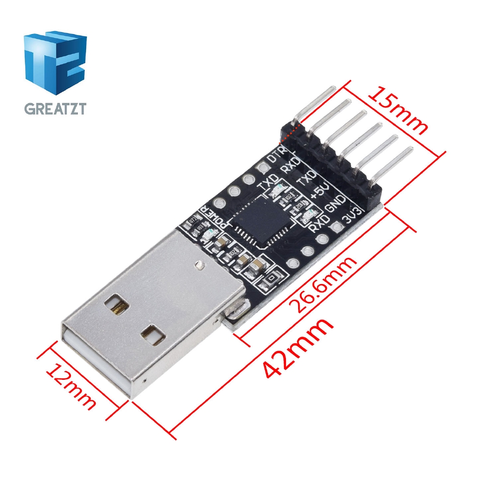 Mô Đun Cp2102 Usb 2.0 Sang Ttl Uart 6pin | BigBuy360 - bigbuy360.vn