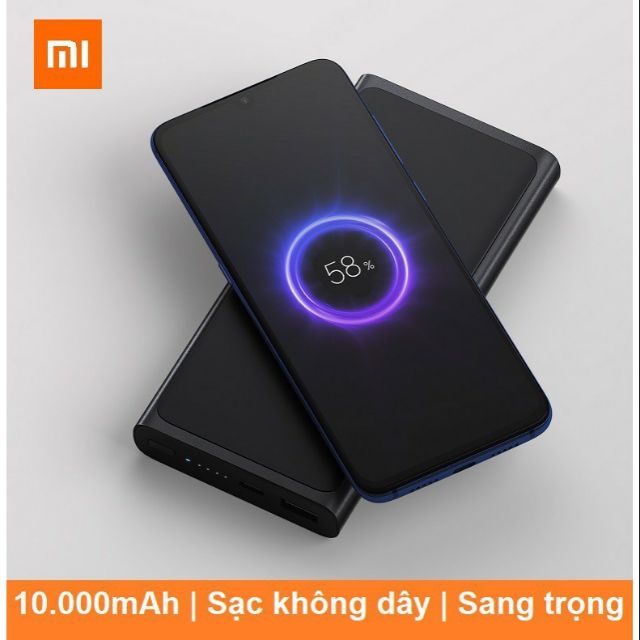 Pin sạc dự phòng không dây Xiaomi 10000mAh 2019 - Chính hãng/ BH 3 tháng