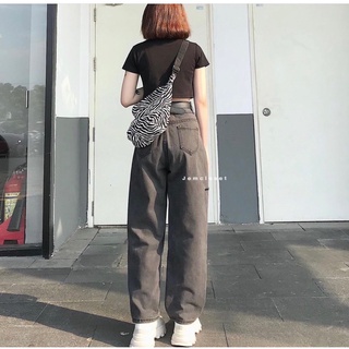 Quần bò ống rộng quần bò ống rộng mầu xám khói