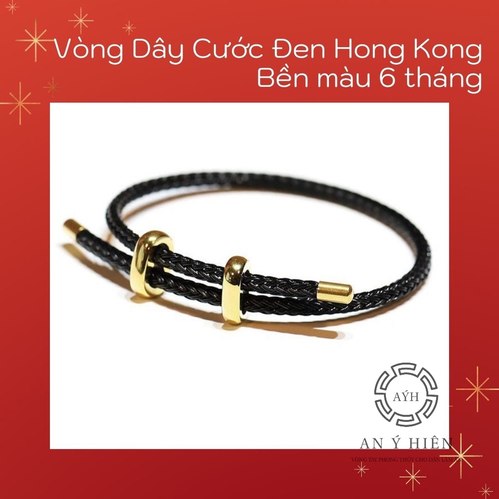 ( Sỉ rẻ nhất 40K) Vòng dây cước đen Hong Kong