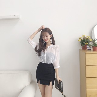 [HOT]Chân váy ngắn xẻ đùi sexy[HIT]