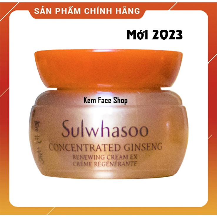 [Mới 2023] Kem Sâm tái tạo phục hồi da căng bóng Sulwhasoo MINISIZE 5ml