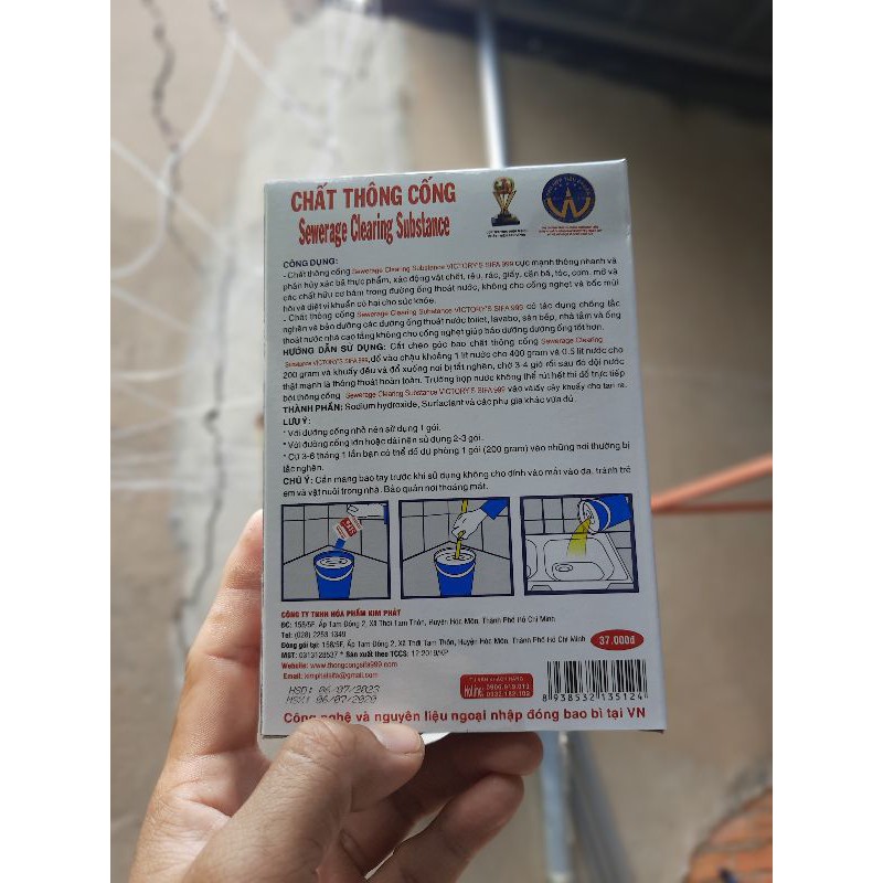 Bột thông tắc cống, bột thông tắc bồn cầu 200g
