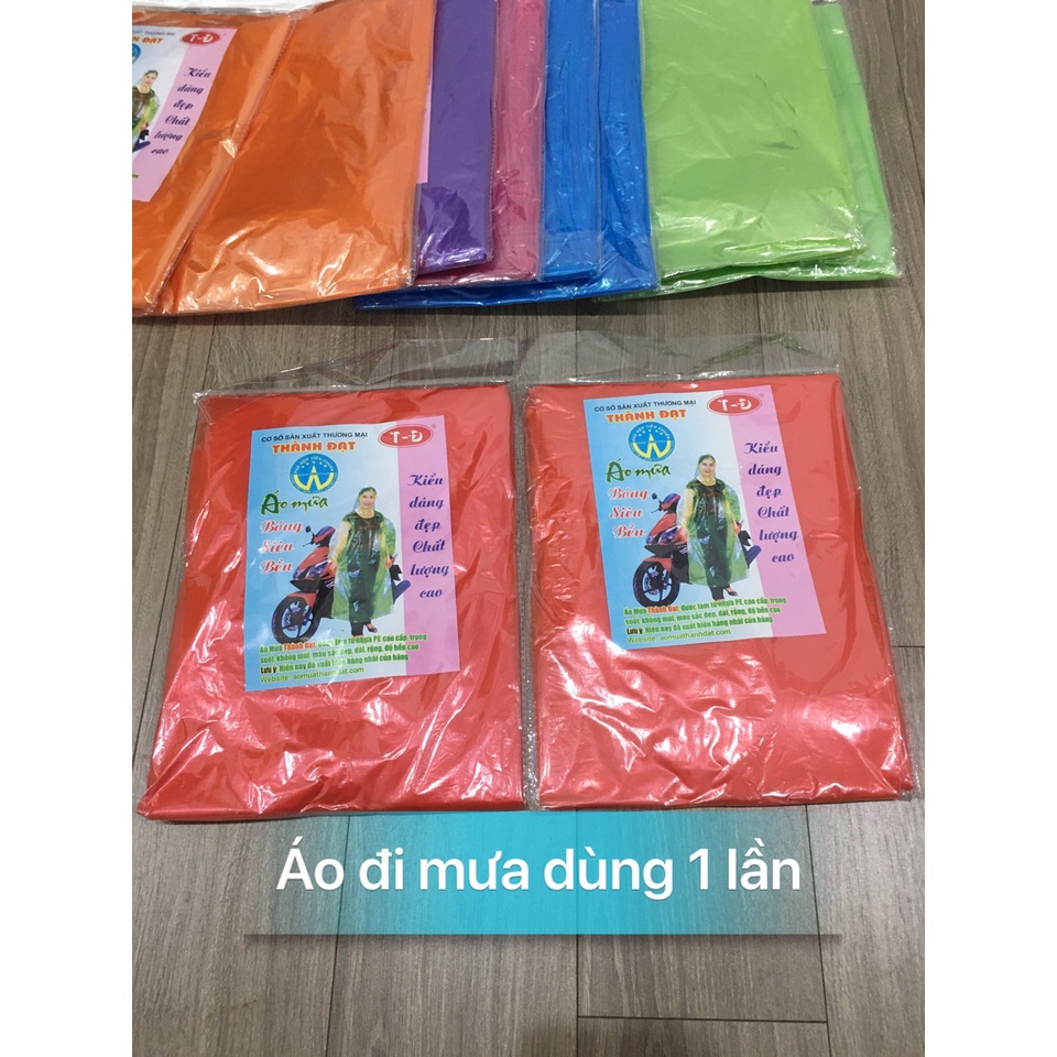 Áo đi mưa dùng 1 lần , siêu gọn nhẹ và tiện lợi cho người đi du lịch dã ngoại,  kiểu dáng đẹp chất lượng cao Thành Đạt