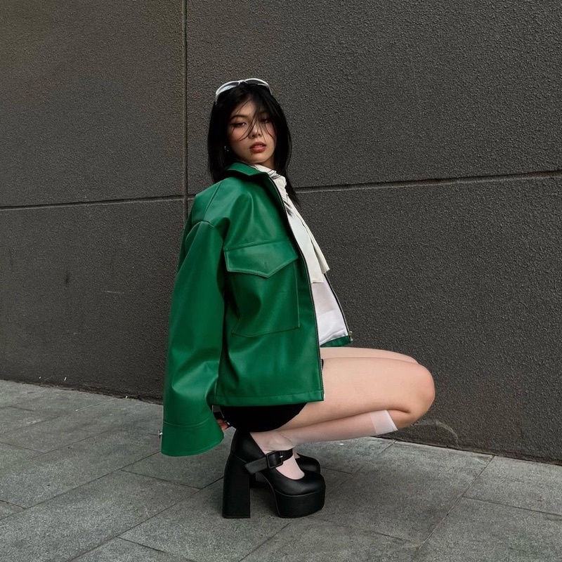 GIÀY CAO GÓT LOLITA A10 ĐẾ CAO 14cm QUAI NGANG BẢN TỎ