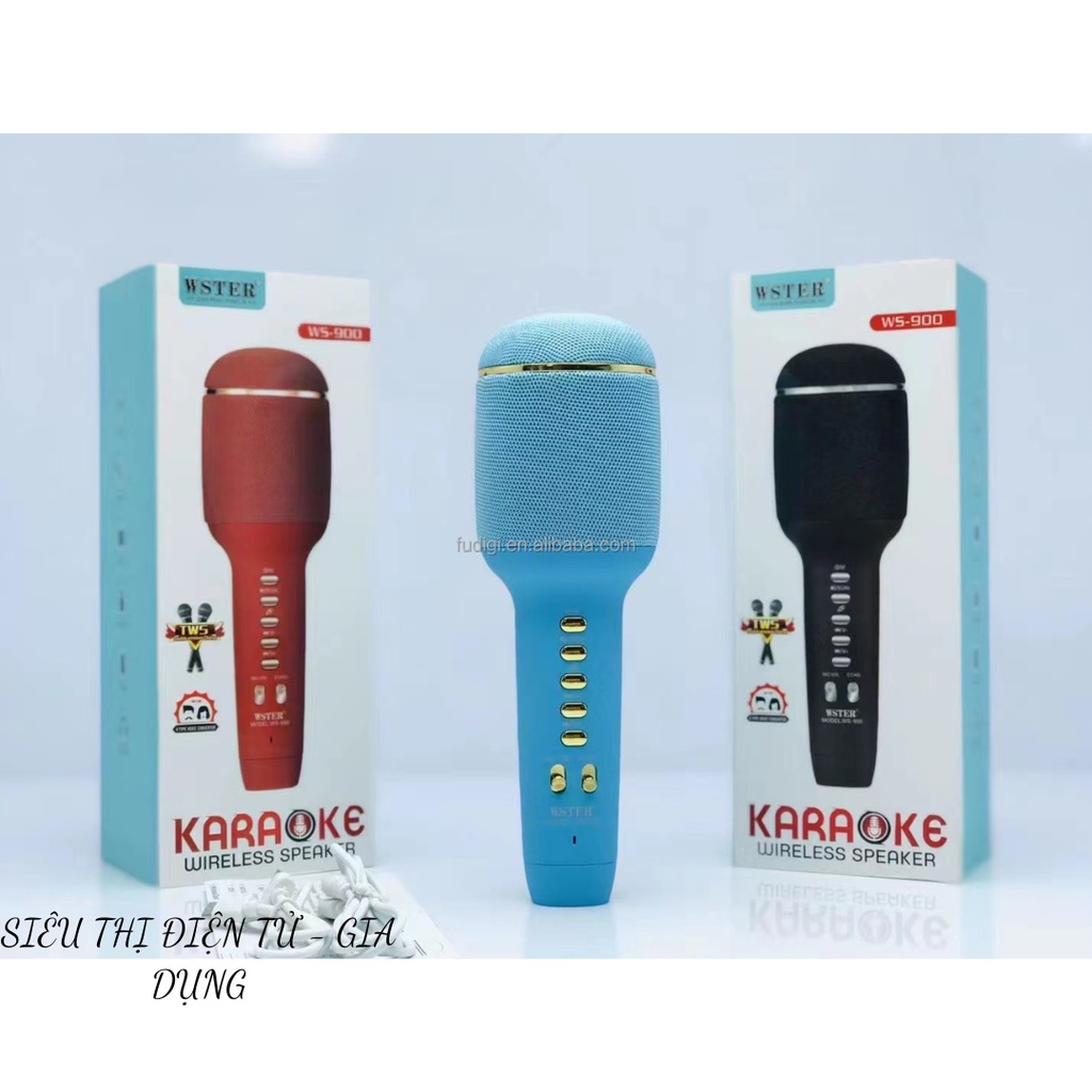 Micro Karaoke Bluetooth Không Dây Ws-900 Cho iOS Android