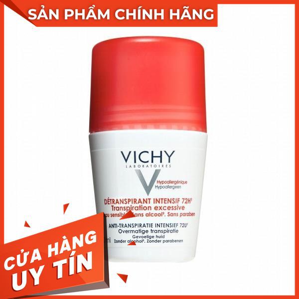 [HOT] Lăn Khử Mùi Giúp Khô Thoáng 72h Vichy Detransprirant Intensif 72h Transpiration Excessive