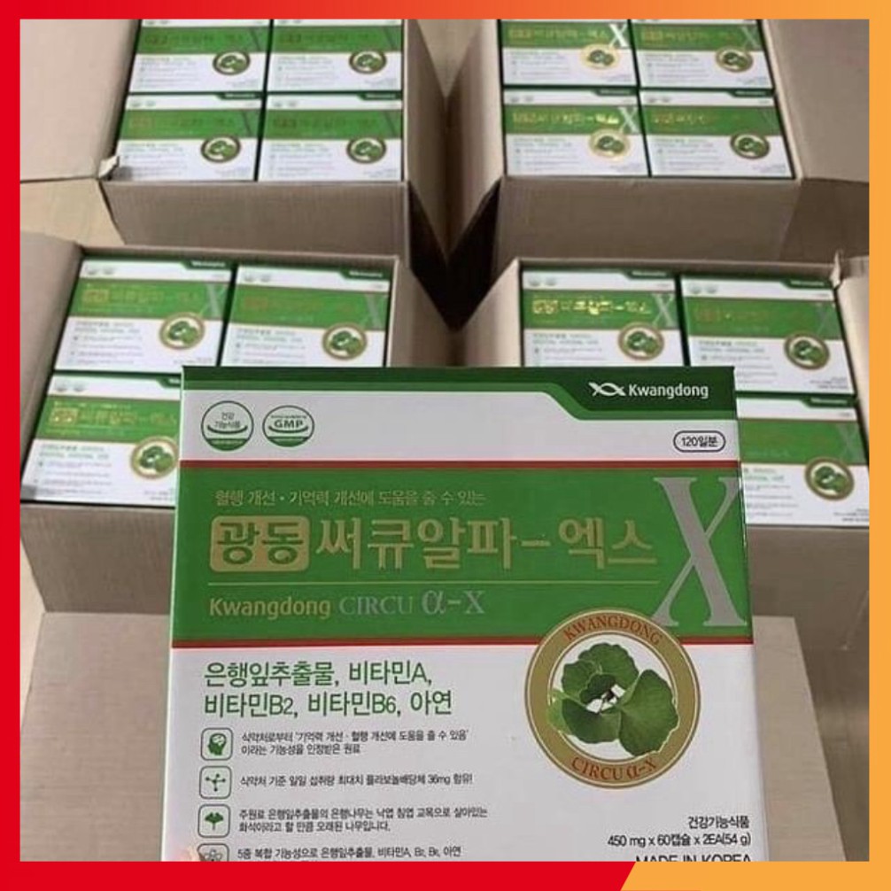 [Freeship] [Mã GROSALE2703 giảm 8% đơn 250K] Viên uống bổ não Kwangdong Circu hộp 120 viên của Hàn Quốc