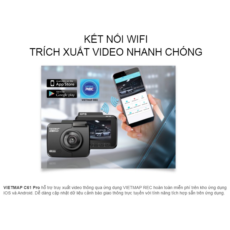 Camera hành trình cảnh báo giao thông Vietmap C61 Pro Đây là phiên bản mới năm 2021 sản phẩm Việt Nam chất lượng cao | BigBuy360 - bigbuy360.vn