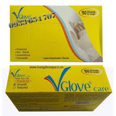 Găng tay y tế chính hãng  Vglove có bột 100 cái