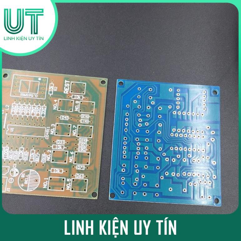 Mạch In PCB CD4511 Ứng Dụng Nút Nhấn