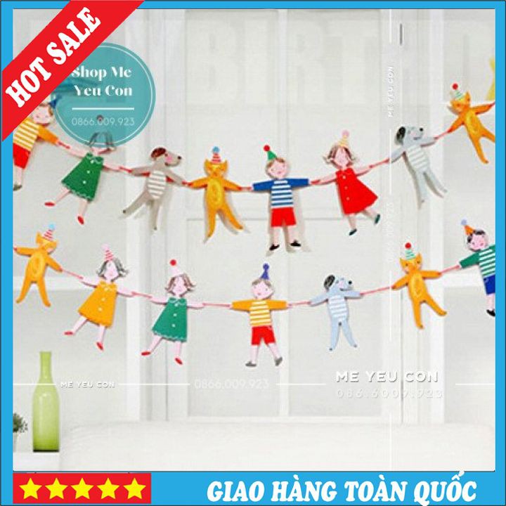 [Mã LIFEXANH03 giảm 10% đơn 500K] Dây Cờ Tam Giác Nhiều Màu, Trang Trí Sinh Nhật, Trang Trí Lớp Học SALE SỐC