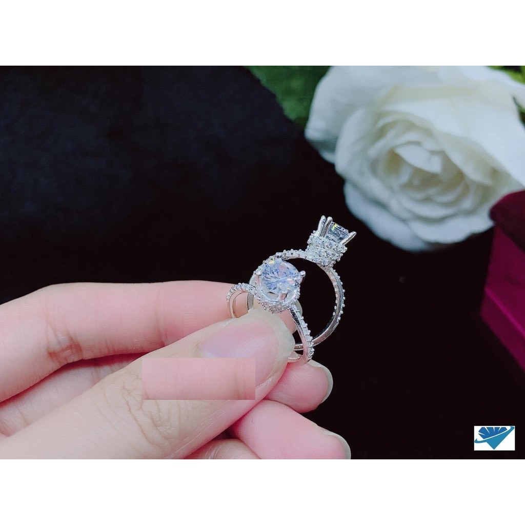 Nhẫn nữ , nhẫn bạc nữ cao cấp , kiểu dáng xoắn ốc , mẫu đẹp