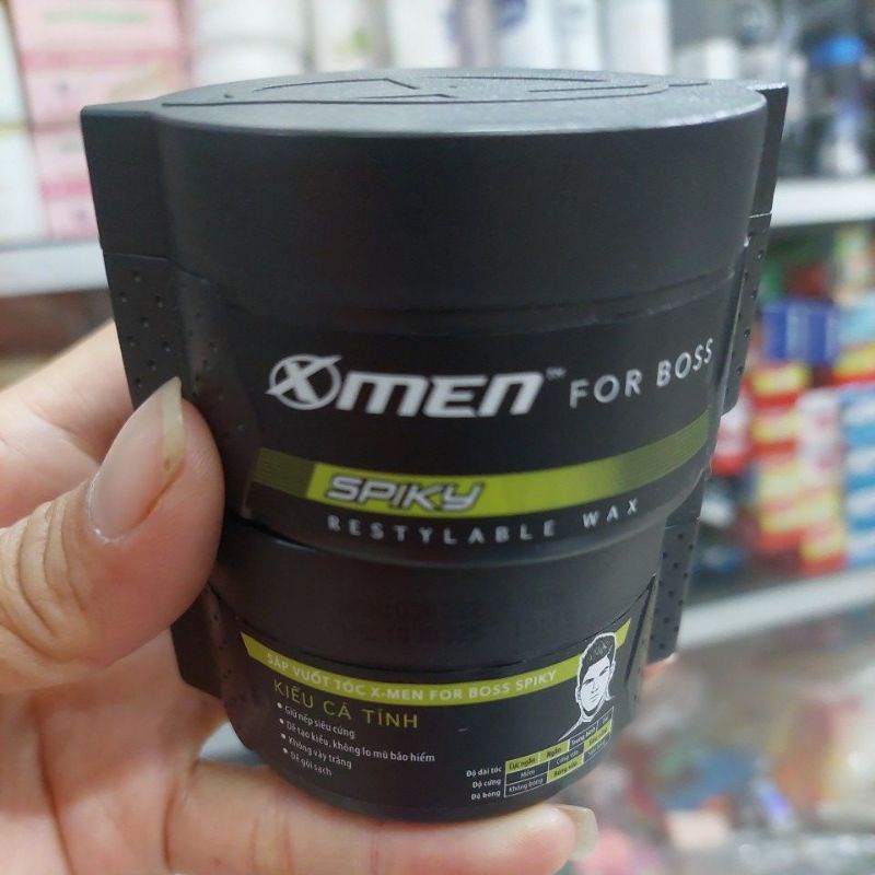 SÁP VUỐT TÓC SIÊU CỨNG XMEN FOR BOSS SPIKY 70G, MÙI HƯƠNG NỒNG NÀN SAY ĐẮM