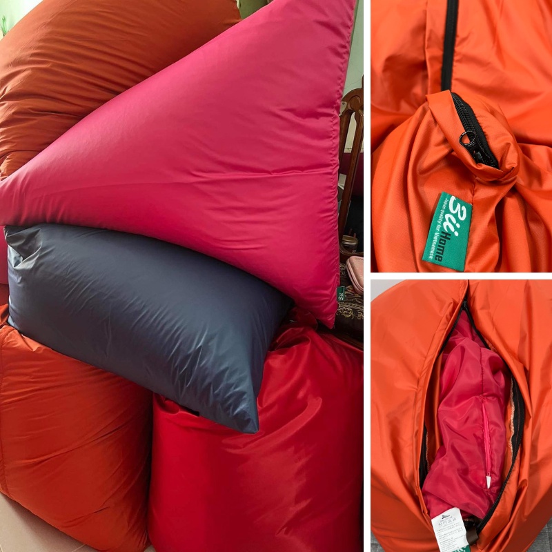 Ghế lười hạt xốp bãi biển 3ii Home Size M / L / XL chất liệu sử dụng cao cấp chống thấm phù hợp decor nhiều không gian